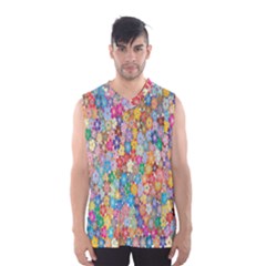 Floral-flower Men s Basketball Tank Top