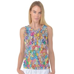 Floral-flower Women s Basketball Tank Top