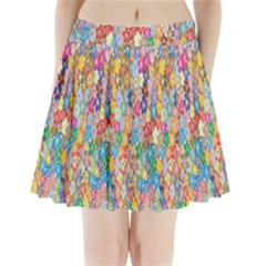 Floral-flower Pleated Mini Skirt by nate14shop