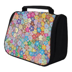 Floral-flower Full Print Travel Pouch (Small)