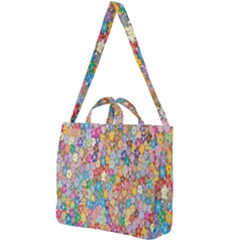 Floral-flower Square Shoulder Tote Bag