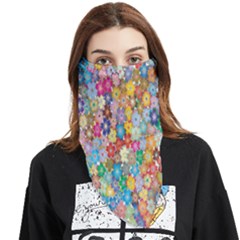Floral-flower Face Covering Bandana (Triangle)