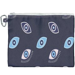 Eyes Evil Eye Blue Pattern Design Canvas Cosmetic Bag (xxxl) by artworkshop