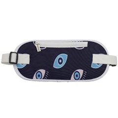 Eyes Evil Eye Blue Pattern Design Rounded Waist Pouch by artworkshop