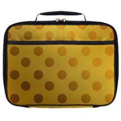 Gold-polkadots Full Print Lunch Bag by nate14shop