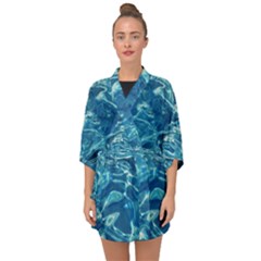  Surface Abstract  Half Sleeve Chiffon Kimono by artworkshop