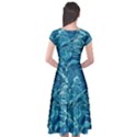 Surface Abstract  Cap Sleeve Wrap Front Dress View2