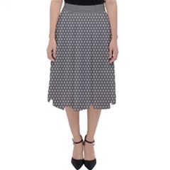 Gray-polkadots Classic Midi Skirt