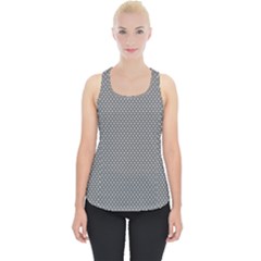 Gray-polkadots Piece Up Tank Top