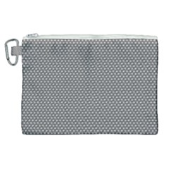 Gray-polkadots Canvas Cosmetic Bag (XL)