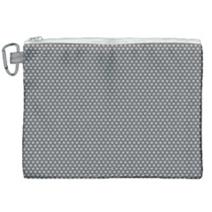 Gray-polkadots Canvas Cosmetic Bag (XXL)