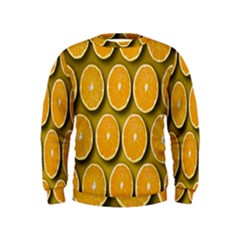 Oranges Slices  Pattern Kids  Sweatshirt by artworkshop