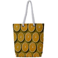 Oranges Slices  Pattern Full Print Rope Handle Tote (small) by artworkshop