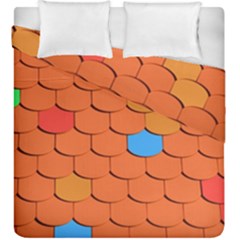 Phone Wallpaper Roof Roofing Tiles Roof Tiles Duvet Cover Double Side (king Size)