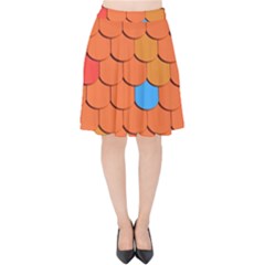 Phone Wallpaper Roof Roofing Tiles Roof Tiles Velvet High Waist Skirt by artworkshop