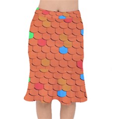 Phone Wallpaper Roof Roofing Tiles Roof Tiles Short Mermaid Skirt by artworkshop