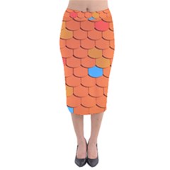 Phone Wallpaper Roof Roofing Tiles Roof Tiles Velvet Midi Pencil Skirt