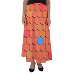 Phone Wallpaper Roof Roofing Tiles Roof Tiles Flared Maxi Skirt by artworkshop