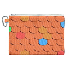 Phone Wallpaper Roof Roofing Tiles Roof Tiles Canvas Cosmetic Bag (xl) by artworkshop