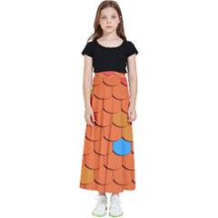 Phone Wallpaper Roof Roofing Tiles Roof Tiles Kids  Flared Maxi Skirt by artworkshop