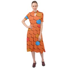 Phone Wallpaper Roof Roofing Tiles Roof Tiles Keyhole Neckline Chiffon Dress by artworkshop