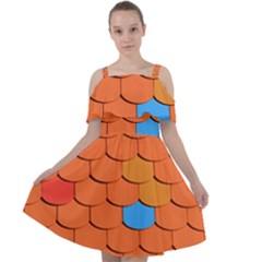 Phone Wallpaper Roof Roofing Tiles Roof Tiles Cut Out Shoulders Chiffon Dress by artworkshop
