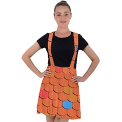 Phone Wallpaper Roof Roofing Tiles Roof Tiles Velvet Suspender Skater Skirt by artworkshop