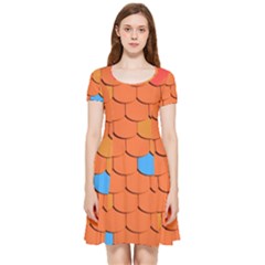 Phone Wallpaper Roof Roofing Tiles Roof Tiles Inside Out Cap Sleeve Dress by artworkshop