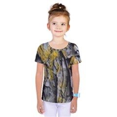 Rock Wall Crevices Geology Pattern Shapes Texture Kids  One Piece Tee