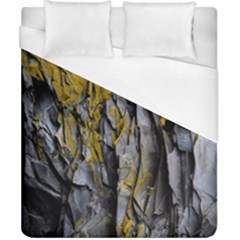 Rock Wall Crevices Geology Pattern Shapes Texture Duvet Cover (california King Size) by artworkshop