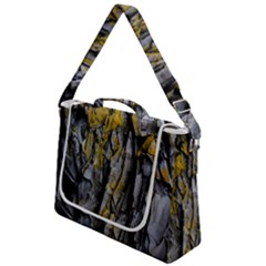 Rock Wall Crevices Geology Pattern Shapes Texture Box Up Messenger Bag by artworkshop