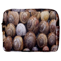 Snail Shells Pattern Arianta Arbustorum Make Up Pouch (large) by artworkshop