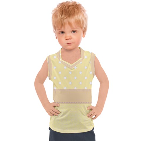 Orange-polkadots Kids  Sport Tank Top by nate14shop