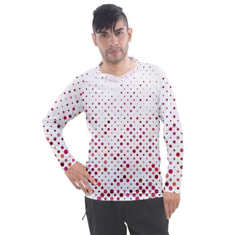 Pattern-polkadots Men s Pique Long Sleeve Tee by nate14shop