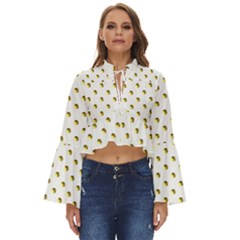 Polka 01 Boho Long Bell Sleeve Top