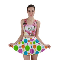 Polka-dot-callor Mini Skirt
