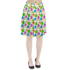 Polka-dot-callor Pleated Skirt by nate14shop