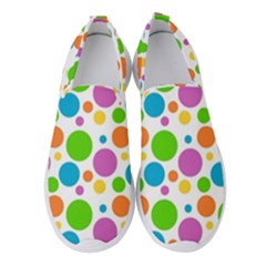 Polka-dot-callor Women s Slip On Sneakers by nate14shop