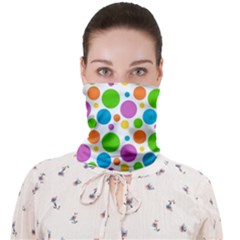 Polka-dot-callor Face Covering Bandana (adult) by nate14shop