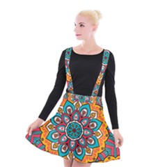 Mandala Spirit Suspender Skater Skirt by zappwaits