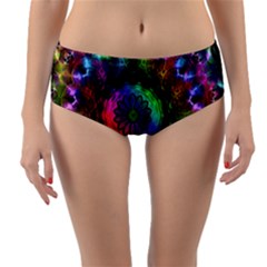 Pride Mandala Reversible Mid-waist Bikini Bottoms by MRNStudios