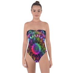 Pride Mandala Tie Back One Piece Swimsuit by MRNStudios