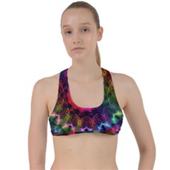 Pride Mandala Criss Cross Racerback Sports Bra by MRNStudios