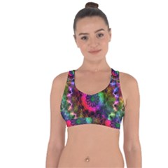 Pride Mandala Cross String Back Sports Bra by MRNStudios