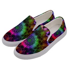 Pride Mandala Men s Canvas Slip Ons