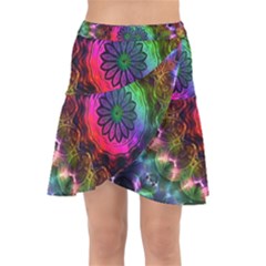 Pride Mandala Wrap Front Skirt by MRNStudios