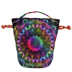 Pride Mandala Drawstring Bucket Bag by MRNStudios