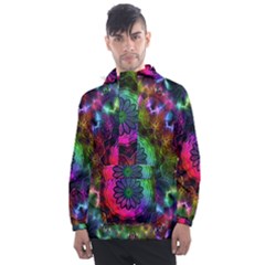 Pride Mandala Men s Front Pocket Pullover Windbreaker by MRNStudios