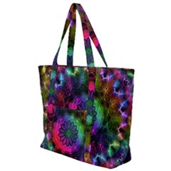 Pride Mandala Zip Up Canvas Bag by MRNStudios