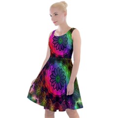 Pride Mandala Knee Length Skater Dress by MRNStudios